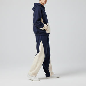 Pull à capuche oversize en coton 100% de haute qualité pour homme, streetwear d'hiver, logo imprimé sur écran personnalisé, taille plus, réversible 2 - Product Image 2