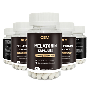 Hot Sell Private Label OEM 60 Capsules 100% Drug-free Melatonin Capsules <strong>Dietary</strong> <strong>Supplements</strong> for Adults - Product Image 6
