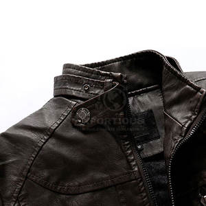 เสื้อแจ็คเก็ตหนังแท้สั่งตัดพิเศษสำหรับผู้ชาย แขนยาว ระบายอากาศได้ดี เป็นมิตรกับสิ่งแวดล้อม เหมาะสำหรับฤดูหนาว มีจำหน่ายออนไลน์ - Product Image 4