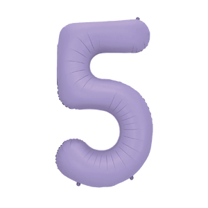 Palloncino Foil Numero 5 Viola 1M per Feste, Gonfiabile ad Elio, Decorazione per Feste - Product Image 3