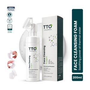 Limpiador Facial TTO Thermal 200ml con Aceite de Árbol de Té y Ácido Hialurónico, Espuma Limpiadora con Agua Termal para Piel Grasa/Seca - Product Image 1