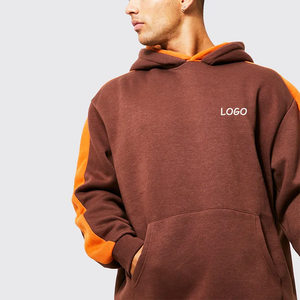 ชุดกันลมผ้าฝ้ายมีฮู้ดสำหรับผู้ชายชุดจ๊อกกิ้งโอเวอร์ไซส์ระบายอากาศได้ดีเป็นมิตรกับสิ่งแวดล้อมโลโก้ออกแบบได้ตามต้องการ - Product Image 4