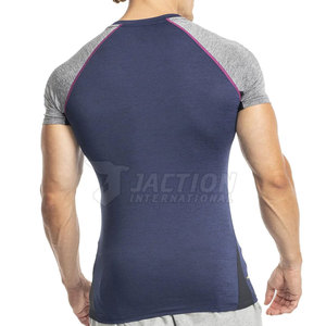 เสื้อยืดผู้ชายเนื้อผ้าทนทาน ใส่สบาย สำหรับออกกำลังกาย สีพื้น ผลิตในประเทศปากีสถาน - Product Image 3