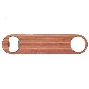Ouvre-bouteille en bois naturel en gros, conception simple - Product Image 6
