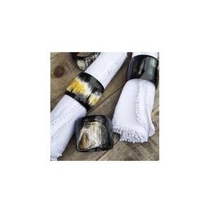Anneau de serviette en corne de buffle de qualité supérieure, écologique, décoration de table pour restaurant, porte-serviettes, anneau de serviette, logo personnalisé - Product Image 2