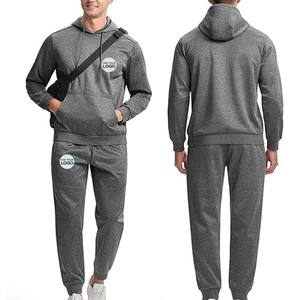 Tracksuit Adult <b>Hoodie</b> and Pants Men's Trousers Suit Tracksuits Full Long Sleeve Hooded Sport Sportswear Track Suits - Product Image 1