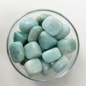Wholesale Natural Amazonite Tumbled Stones Polished Green <b>Healing</b> <b>Crystals</b> Loose Gemstones for Jewelry & Decor Gift - Product Image 4