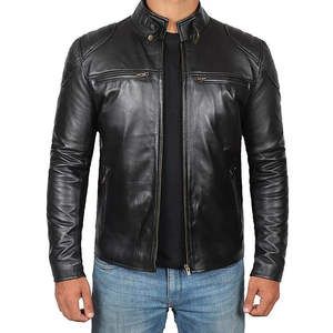 Veste en cuir pour homme, prix bas, nouvelle, élégante, légère, vente chaude, bonne qualité, confortable, veste en cuir pour homme - Product Image 4
