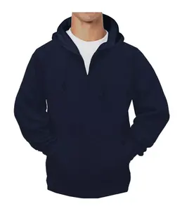 Sweat à capuche personnalisable à fermeture éclair blanche Créez votre propre tissu polaire à fermeture éclair complète 400 GSM avec capuche au design élégant et fonctionnel - Product Image 2