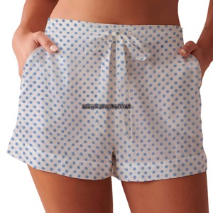 Shorts pour femmes, taille haute, 100% coton, imprimé floral, shorts mignons, élastiques, décontractés, shorts de maison, shorts tendance pour femmes - Product Image 5
