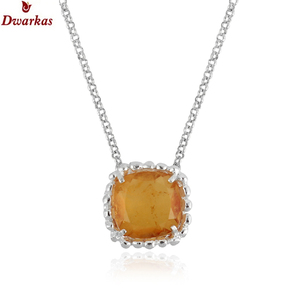 Collar con colgante de plata de ley de alta calidad para mujer, doblete, piedra de cuarzo de Kenia, diseño único hecho a medida para fiestas - Product Image 4