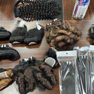 Échantillon gratuit paquet de cheveux non transformés vierges à cuticules alignées cheveux bouclés rebondissants oeuf vietnamien style bouclé rebondissant - Product Image 3