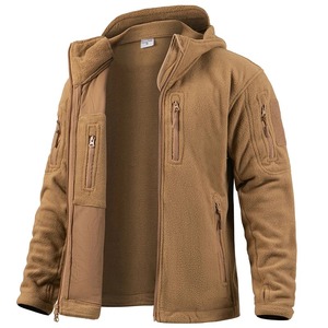 Venta al por mayor personalizada chaqueta de invierno de los hombres con capucha de color sólido de lona impermeable a prueba de viento cremallera cierre bolsillos estilo formal - Product Image 4