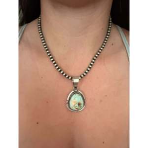 Pendentif Randy Billy Royston avec turquoise et technologie d'incrustation en argent sterling - Product Image 2