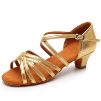 Chaussures de danse latine pour filles à talon de 2,5 cm, en tissu satiné, semelle extérieure en cuir véritable, qualité supérieure, souples et flexibles, design personnalisé audacieux