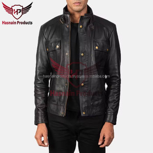 Vestes en cuir noir de vachette de qualité supérieure pour hommes-Nouveautés tendance avec un design innovant, à la mode - Product Image 4