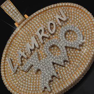 Collier pendentif avec nom personnalisé plaqué or pour cadeau de bijoux personnalisé de luxe unisexe - Product Image 4