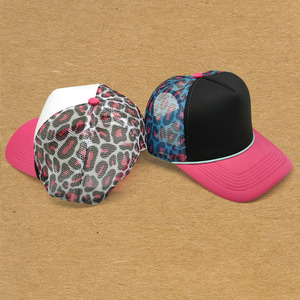 Logo brodé personnalisé hommes femmes à la mode 5 panneau deux tons casquette de Baseball Snapback papa chapeau Vintage camionneur chapeau - Product Image 2