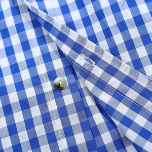 เสื้อเชิ้ตลายสก็อตสำหรับผู้ชายเสื้อเชิ้ตลายสก็อตแขนยาวลำลองผ้าฝ้ายแท้ติดกระดุม - Product Image 4