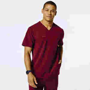 Uniformes médicaux unisexe à manches courtes pour femmes et hommes en coton unisexe personnalisé - Product Image 5