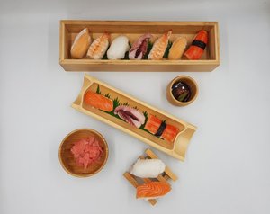 Bandeja de tubo de bambú para decoración de Sushi, accesorio hecho en Vietnam, tamaño personalizado de alta calidad, estilo japonés - Product Image 4