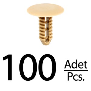 Upholstery <b>Clips</b> for Fiat Ducato-Beige- 10X24X25- 100 Pieces - Product Image 1