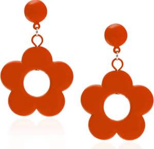 Boucles d'oreilles simples et douces creuses de fleurs boucles d'oreilles fraîches et uniques 2024 tendance de la mode boucles d'oreilles pour femmes couleur bonbon PAR HF CRAFTS - Product Image 3