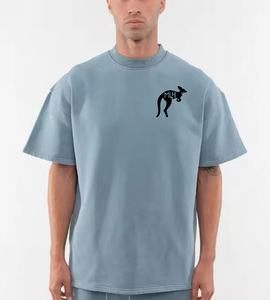 เสื้อยืดคอกลมแขนสั้นทรงหลวมโอเวอร์ไซส์ รุ่น TS1480 สำหรับผู้ชาย ผ้าฝ้าย 100% หนัก 220 กรัม ระบายอากาศได้ดี เป็นมิตรต่อสิ่งแวดล้อม - Product Image 1