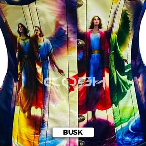 Corset sous-poitrine à baleines en acier avec imprimé Jésus, pour fêtes, tenues de club, festivals, vente en gros, mode spirituelle - Product Image 6