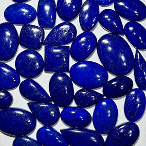 Haute qualité bleu Lapis Lazuli mélange forme coupe Cabochon naturel bleu profond Lapis pierre précieuse pour la fabrication de bijoux forme ample - Product Image 1