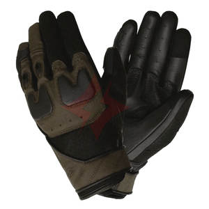 Premium for Black Goat Leather & <b>Mesh</b> Motorbike <b>Gloves</b> Genuine Leather Motorcycle Riding Unisex Sports Waterproof Breathable - Product Image 4
