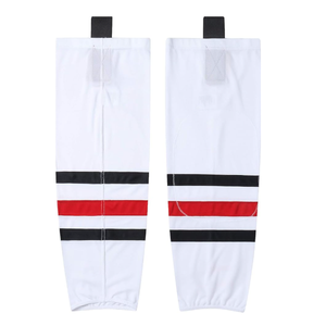 Chaussettes de hockey sur glace réversibles en polyester tricotées personnalisées pour adultes disponibles au prix de gros d'usine - Product Image 3