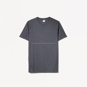 เสื้อยืดแขนสั้นเข้ารูปสำหรับผู้ชายผ้าฝ้าย100% ติดโลโก้แบบกำหนดเองระบายอากาศมีในสต็อกขนาดใหญ่ - Product Image 5