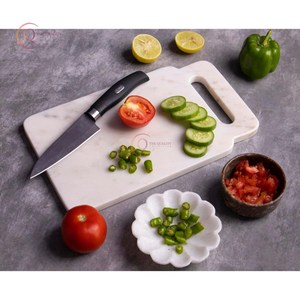 เขียงหินอ่อนสีขาวสำหรับตกแต่งห้องครัวเป็นมิตรกับสิ่งแวดล้อมแผ่นหินอ่อนลายหินอ่อน - Product Image 3