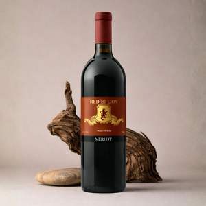Vino Tinto Red Lion Merlot, 100% Merlot, 13.13.5% ABV, Vino Tinto Español, 750 ml - Product Image 3