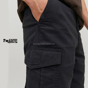 กางเกงขาสั้นคาร์โก้ผ้าแคนวาสผู้ชายคุณภาพดีที่สุดปี 2026 ป้องกันรอยยับ แห้งเร็ว เป็นมิตรกับสิ่งแวดล้อม สไตล์ไฮสตรีท ขายส่ง - Product Image 2