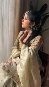 ปาร์ตี้สวมด้านบนและ plazzo. กับ duppata แฟนซีและงานเย็บปักถักร้อย - Product Image 3