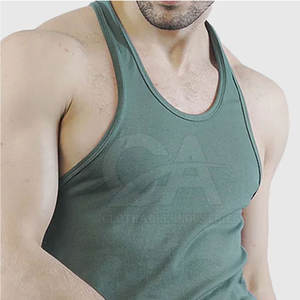 Hombres DE ALTO fabricante de bajo precio Hombres Tank Top OEM Service Último diseño Oversize Tank Top para hombres - Product Image 6