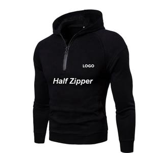 GAF Sweat-shirt à capuche à carreaux de haute qualité pour hommes, à manches longues, pull à capuche en tricot de couleur unie, de grande taille, vente en gros - Product Image 3