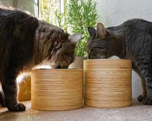 Manufacturer Customized Colorful <b>Ceramic</b> Pet <b>Bowl</b> for <b>Dogs</b> and Cats with Bamboo Shelf Eco-friendly Pet Water and Food Feeder - Product Image 6