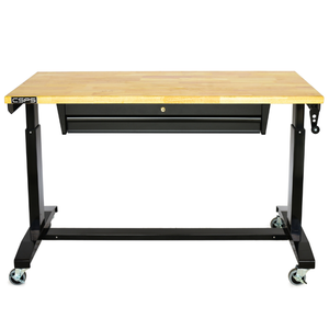 Toptan ayarlanabilir yükseklik tezgah 132cm Modern kaldırma tablası gürültüsüz Sit-Stand masası çekmece mekanik garaj atölyesi ile - Product Image 5