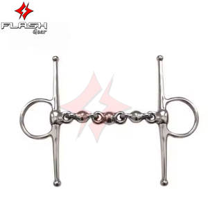 Haute qualité sur mesure Metalab bouche creuse pleine joue Snaffle Bit culotte Western Dutch Gag Bit allemand argent Bit pour cheval - Product Image 4