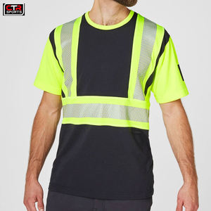 2024 Design Breathable Hi Vis T Shirt <b>Work</b> Wear Reflective Pattern <b>Waterproof</b> Anti-Static Safety Features Black Color-Wholesale - Product Image 5