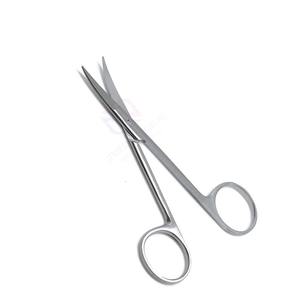 Ciseaux dentaires manuels incurvés de haute qualité 4,5 pouces |   Ciseaux orthodontiques en acier inoxydable allemand de qualité supérieure, certifiés CE pour la dentisterie - Product Image 1