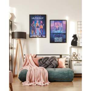 Affiche moderne KPop Demon Hunters, design Huntr/x, toile pour utilisation murale - Product Image 6