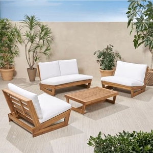 Meubles d'extérieur en teck sur mesure pour projets de café et d'hôtel, fabriqués en Indonésie - Product Image 1