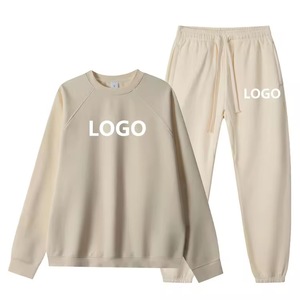 High Quality Vintage Tracksuit Custom Suits Set Unisex Hooded Jogger Full Length <b>Sweatshirt</b> Cotton Fleece Custom - Product Image 1