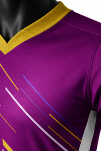 Ensemble maillot et short de rugby personnalisés, col en V, uniforme d'équipe de rugby sublimé, kit de performance respirant et à séchage rapide - Product Image 4