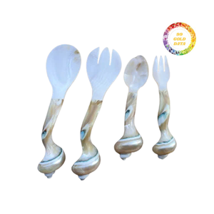 Les cuillères à thé en nacre scintillante ajoutent du glamour à n'importe quelle table - Product Image 6