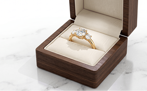 Anillo de Diamantes para Mujer, Corte Brillante Redondo, Joyería Clásica de Compromiso, Diamantes Cultivados en Laboratorio - Product Image 4